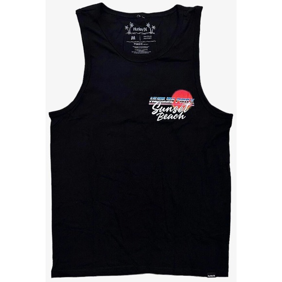 Hurley Men's Hawaii Sunset Beach 2023 Pro Surf Contest Tank Top Tee T-Shirt - Picture 2 of 2